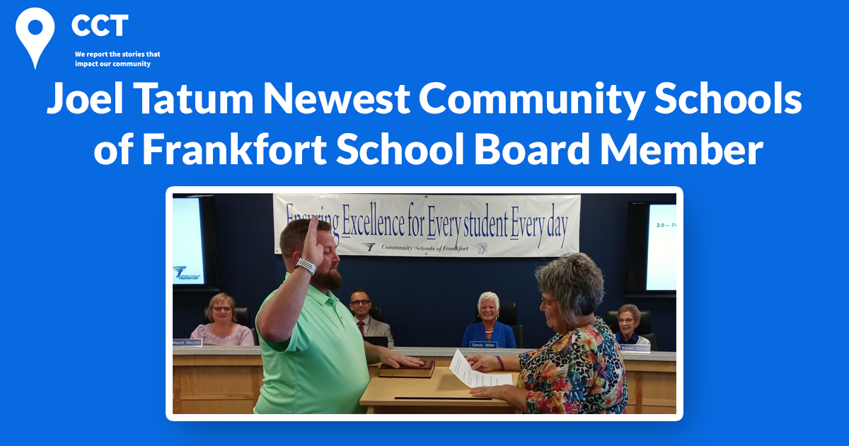 Joel Tatum Newest Community Schools of Frankfort School Board Member