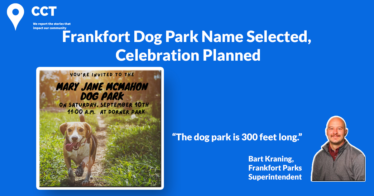 Frankfort Dog Park Name Selected, Celebration Planned