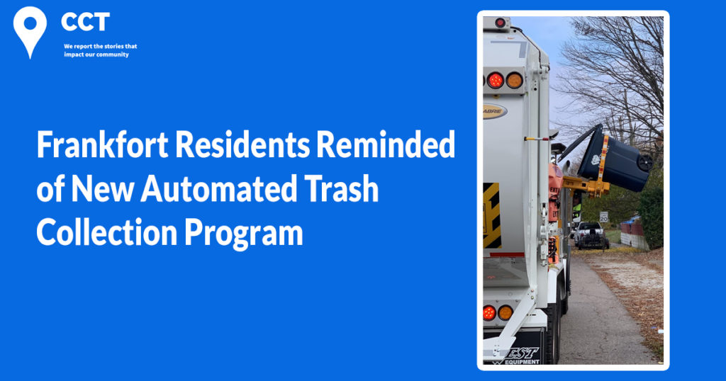 Frankfort Residents Reminded of New Automated Trash Collection Program